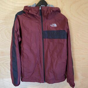 The North Face DryVent Mens Adult Coat Jacket Maroon Hooded Full Zip Medium 2018